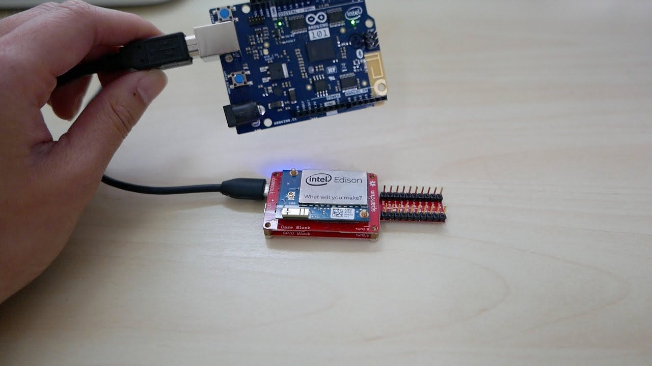 Edison + Arduino 101 IoT demo