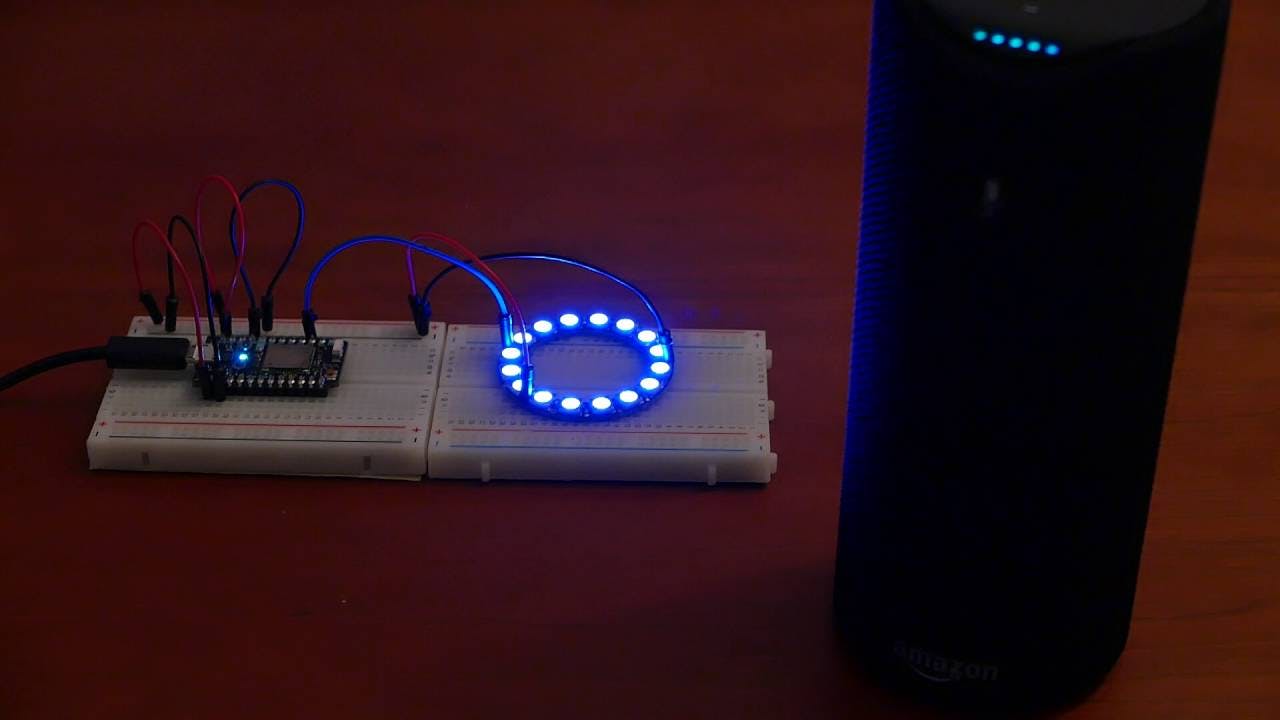 Asking Amazon Alexa to control a light ft. NeoPixels and Particle Photon