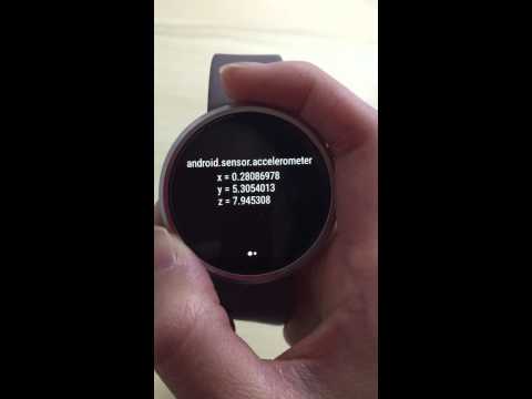 Using the accelerometer and gyroscope on an Android Wear device